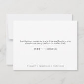 ローレ離れルズ白黒ビジネス サンキューカード (裏面)