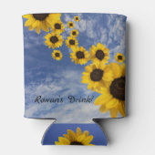 ローワンの飲み物、ひまわり、空 缶クーラー (裏面)