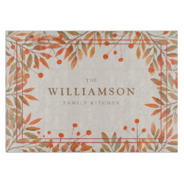 ローワンレッドベリー&紅葉植物学 カッティングボード