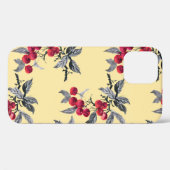 ローワン植物:水色イエローシームレス Case-Mate iPhoneケース (裏面 (横))