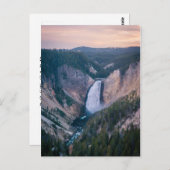 ローワーイエローストーン滝 ポストカード (正面/裏面)