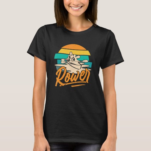ローワークルー漕ぎローイングローグスポーツ Tシャツ (正面)