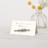 ローワーズクルーチーム座席表エスコートカードアイボリー プレイスカード (裏面)