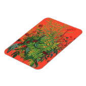 ローワ葉ンフローラとレッドベリー マグネット (左側)