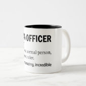 ローンおもしろいオフィサー定義2トーンコーヒーマグ ツートーンマグカップ (正面右)