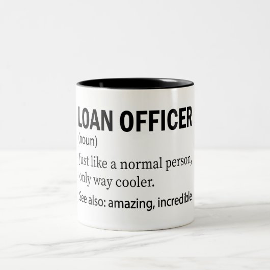 ローンおもしろいオフィサー定義2トーンコーヒーマグ ツートーンマグカップ (中央)