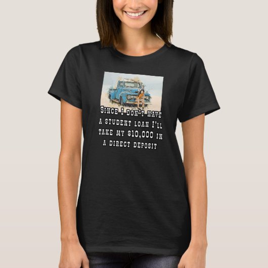 ローンの借金がないバイク乗り Tシャツ (正面)