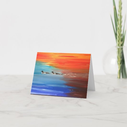 ローンの写真付き折り畳みグリーティングカード カード (正面)