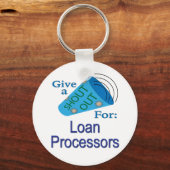 ローンの処理業者に大声で言う キーホルダー (正面)