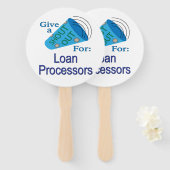 ローンの処理業者に大声で言う ハンドファン (正面&裏面)