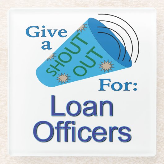 ローンの役員に大声で叫ぶ ガラスコースター (正面)