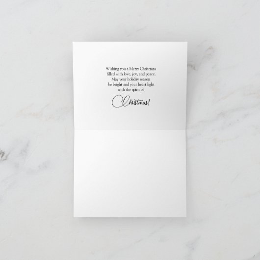 ローンの賛美クリスマスカード シーズンカード (内部)