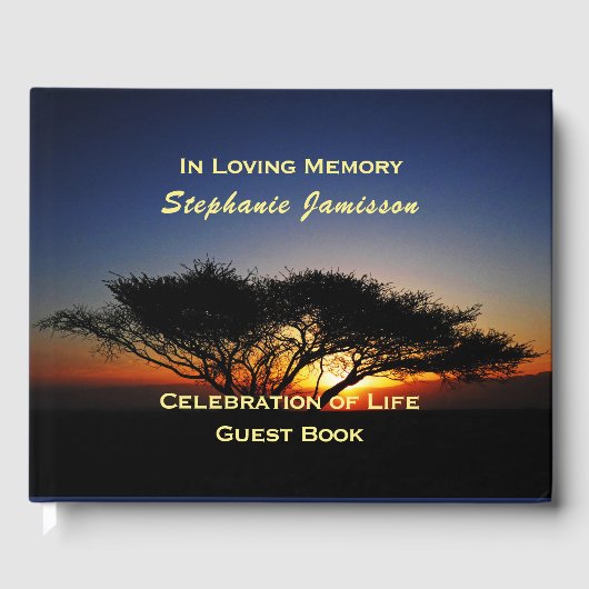 ローンアカシアツリーアットサンライズ、生活のお祝い ゲストブック (正面)