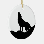 ローンウルフが丘に立つ セラミックオーナメント (右)