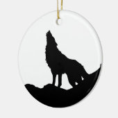 ローンウルフが丘に立つ セラミックオーナメント (左)