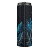 ローンウルフと満月の黒と青 タンブラー (裏面)