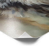 ローンウルフやる気を起こさせるア感動的ート フォトプリント            (角)