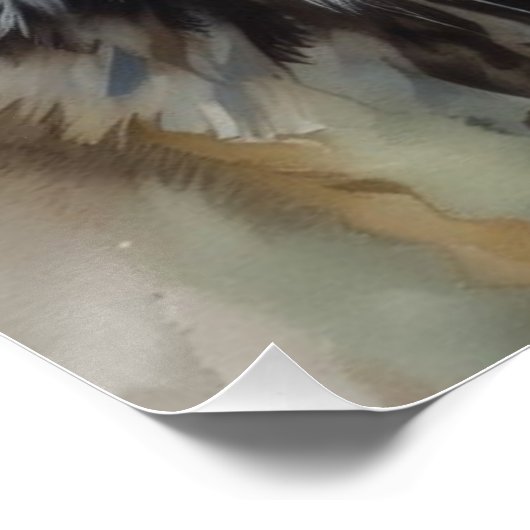 ローンウルフやる気を起こさせるア感動的ート ポスター (コーナー)