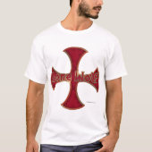 ローンウルフアイアンクロスメンズラグランスウェットシャツ Tシャツ (正面)