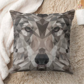 ローンウルフジオメトリックポートレート クッション (ブランケット)