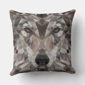 ローンウルフジオメトリックポートレート クッション (裏面)