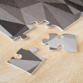 ローンウルフジオメトリックポートレート ジグソーパズル (側面)