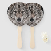 ローンウルフジオメトリックポートレート ハンドファン (正面&裏面)