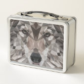 ローンウルフジオメトリックポートレート メタルランチボックス (裏面)