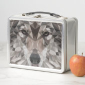 ローンウルフジオメトリックポートレート メタルランチボックス (インサイチュ)