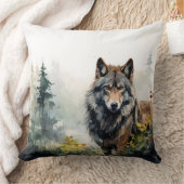 ローンウルフヴィジルウォーターデザイン装飾用クッション クッション (ブランケット)