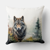 ローンウルフヴィジルウォーターデザイン装飾用クッション クッション (裏面)