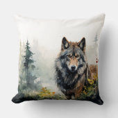 ローンウルフヴィジルウォーターデザイン装飾用クッション クッション (正面)