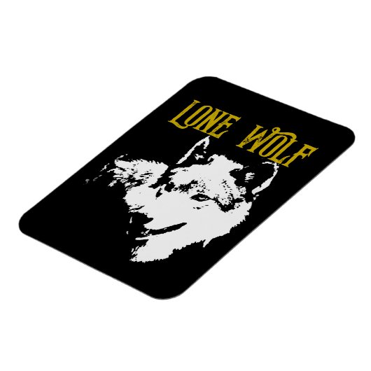 ローンウルフ男性シグマモダンミニマル マグネット (左側)