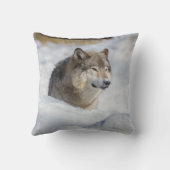 ローンウルフ・イン・スノー クッション (裏面)