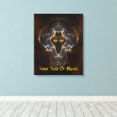 ローンウルフ キャンバスプリント (インサイチュ (ウッドフロア))