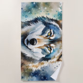 ローンウルフ ビーチタオル (正面)