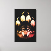 ローンウルフ。ワイルドソウル キャンバスプリント (正面)