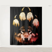 ローンウルフ。ワイルドソウル タペストリー (正面)