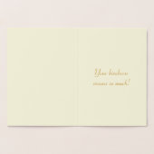 ローンエレガントツリーありがとう金ゴールド 箔カード (内部)