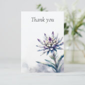 ローンエーデルワイスウォーターカラーサンキューカード サンキューカード (スタンド正面)