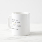 ローンオフィサー 名詞 定義 オフィスユーモア コーヒーマグカップ (正面左)