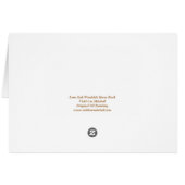 ローンオークアットウッドサイドホースパークグリーティングカード (裏面横)