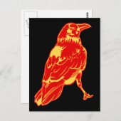 ローンクロウイラストレーション ポストカード (正面/裏面)