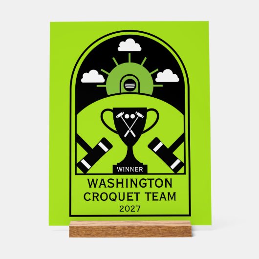 ローンクロケット アクリルサイン (正面)