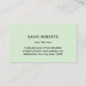 ローングリ気にーンシェーズツリーロゴ造園 名刺 (裏面)