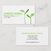 ローンケア造園ローングリーンスプラウト 名刺 (正面/裏面)