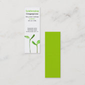 ローンケア造園法緑の芽 スキニー名刺 (正面/裏面)