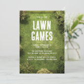 ローンゲームバックヤードアウトドアガーデンファミリーパーティー 招待状 (スタンド正面)
