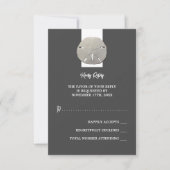 ローンサンドドル – チャコールグレイ結婚- s 出欠カード (正面)