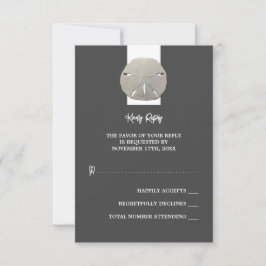 ローンサンドドル – チャコールグレイ結婚- s 出欠カード